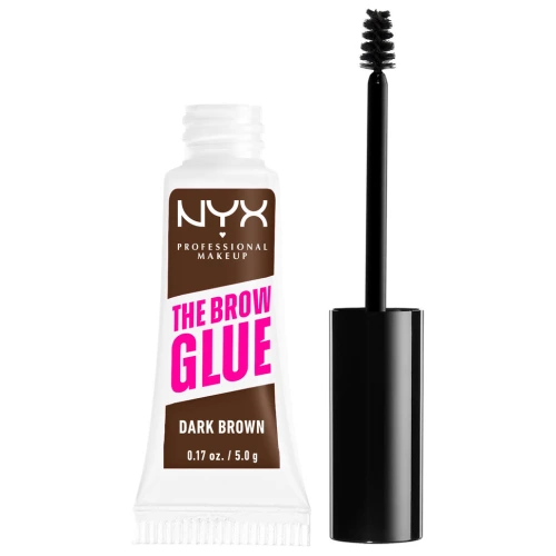 ניקס ⁦THE BROW GLUE⁩  ג'ל גבות פורמולה שאינה דביקה ⁦04 DARK BROWN⁩ בתכולת 5 גרם