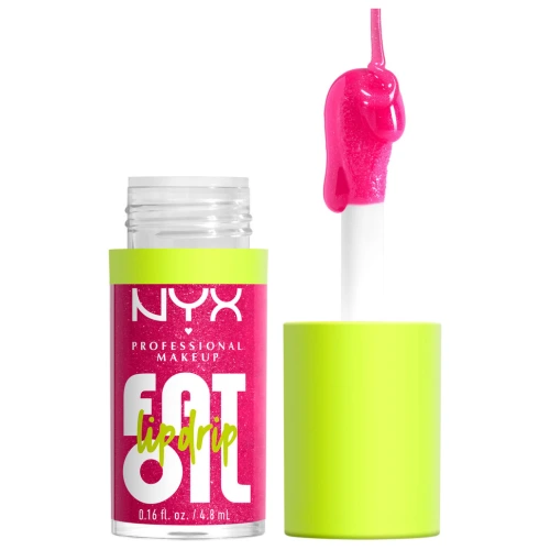 ניקס ⁦FAT OIL LIP DRIP⁩  שמן שפתיים מעניק לחות עד 12 שעות - ⁦03 SUPERMODEL⁩ בתכולת 4.8 מ״ל