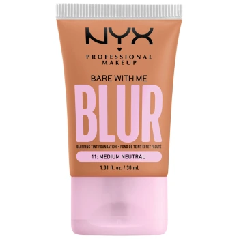ניקס ⁦BARE WITH ME⁩  מייק אפ מעניק לחות עד 12 שעות - ⁦11 MEDIUM NEUTRAL⁩ בתכולת 30 מ״ל