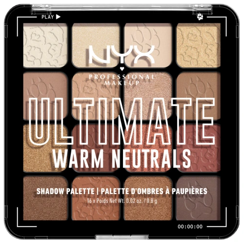 ניקס ⁦ULTIMATE⁩  פלטת צלליות לעיניים - ⁦WARM NEUTRALS 05⁩ בתכולת 12.8 גרם