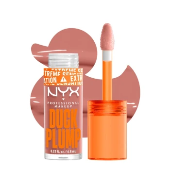 ניקס ליפגלוס ⁦DUCK PLUMP High Pigment Plumping Gloss⁩  בגוון ⁦02 BANGIN' BARE⁩ בתכולת 6.8 מ״ל