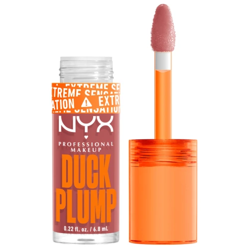 ניקס ⁦DUCK PLUMP⁩  גלוס מנפח שפתיים למראה שפתיים מלאות - ⁦NUDE SWINGS 03⁩ בתכולת 6.8 מ״ל