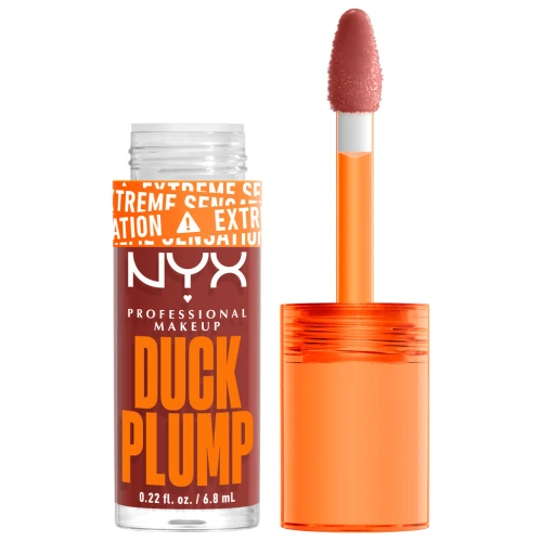 ניקס ⁦DUCK PLUMP⁩  גלוס מנפח שפתיים למראה שפתיים מלאות - ⁦BRICK OF TIME 06⁩ בתכולת 6.8 מ״ל
