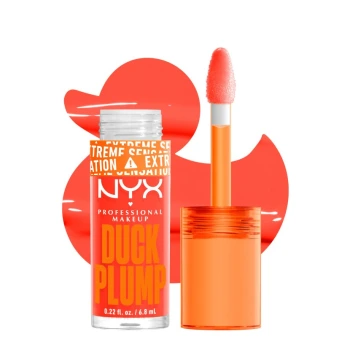 ניקס ליפגלוס ⁦DUCK PLUMP High Pigment Plumping Gloss⁩  בגוון ⁦13 PEACH OUT⁩ בתכולת 6.8 מ״ל