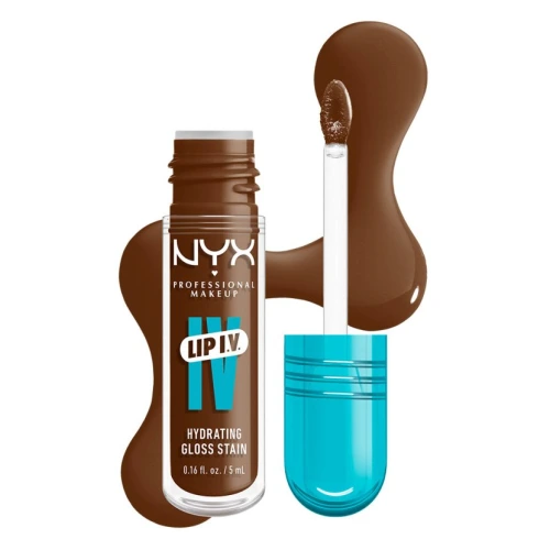 ניקס ליפגלוס ⁦LIP I.V. Hydrating Gloss Serum⁩  בגוון ⁦04 Cocoa Quench!⁩ בתכולת 5 מ״ל