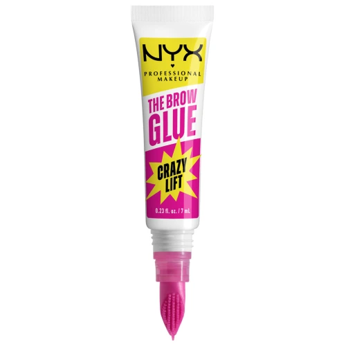 ניקס ⁦THE BROW GLUE CRAZY LIFT⁩  ג'ל גבות פורמולה שאינה דביקה 01 שקוף בתכולת 7 מ״ל