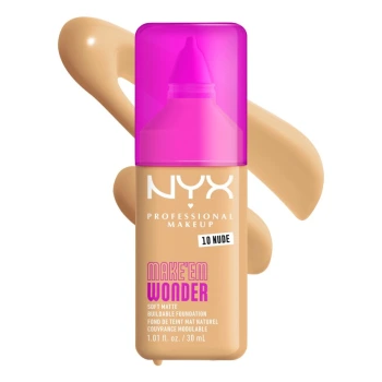 ניקס מייק אפ ⁦Make'em Wonder⁩  בגוון ⁦10 Nude⁩ בתכולת 30 מ״ל
