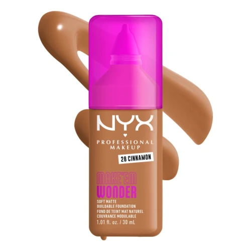 ניקס מייק אפ ⁦Make'em Wonder⁩  בגוון ⁦28 Cinnamon⁩ בתכולת 30 מ״ל