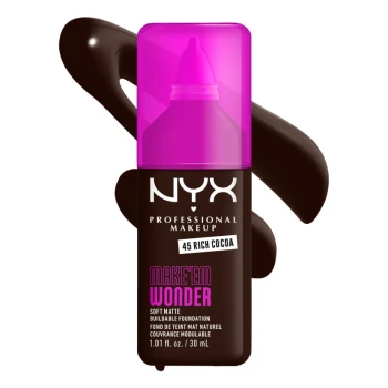 ניקס מייק אפ ⁦Make'em Wonder⁩  בגוון ⁦45 Rich Cocoa⁩ בתכולת 30 מ״ל