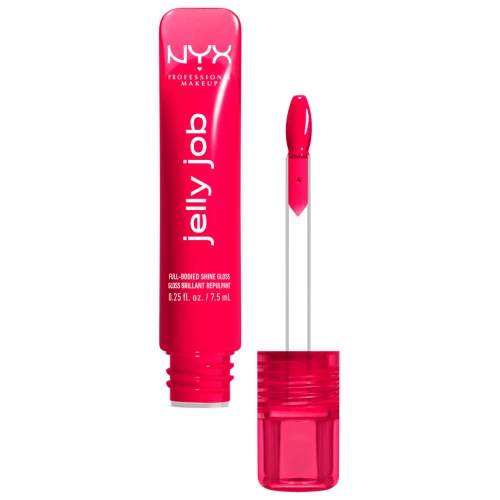 ניקס ⁦JELLY JOB⁩  גלוס למראה מבריק ואפקט נפח - ⁦CHERRY JELLY 14⁩ בתכולת 7.5 מ״ל