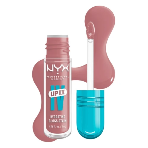 ניקס ליפגלוס ⁦LIP I.V. Hydrating Gloss Serum⁩  בגוון ⁦17 Petal Pourin⁩ ' בתכולת 5 מ״ל