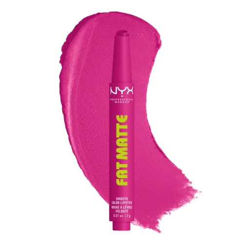 ניקס שפתון ⁦Fat Matte⁩  בגוון ⁦13 Fluffy Fuchsia⁩ בתכולת 2 גרם