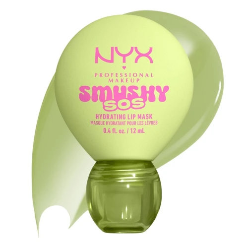 ניקס תכשיר לטיפוח השפתיים ⁦SMUSHY SOS Hydrating Lip Mask⁩  בגוון ⁦01 Green Sereni Tea⁩ בתכולת 12 מ״ל