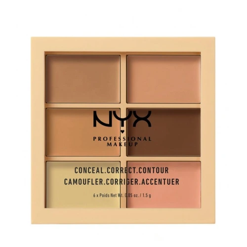 ניקס תכשיר לפיסול הפנים ⁦CONCEAL CORRECT CONTOUR PALETTE⁩  בגוון 01 - ⁦LIGHT⁩ בתכולת 9 גרם