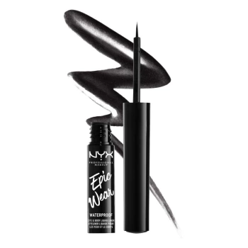 ניקס אייליינר ⁦Epic Wear Metallic⁩  בגוון 01 - ⁦BLACK METAL⁩ בתכולת 3.5 מ״ל