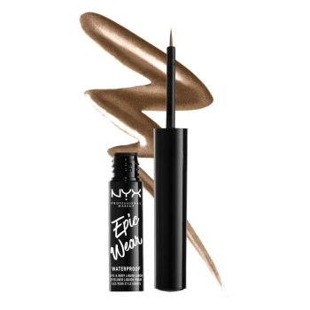 ניקס אייליינר ⁦Epic Wear Metallic⁩  בגוון 04 - ⁦BROWN METAL⁩ בתכולת 3.5 מ״ל