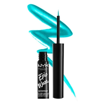 ניקס אייליינר ⁦Epic Wear Metallic⁩  בגוון 06 - ⁦TEAL METAL⁩ בתכולת 3.5 מ״ל