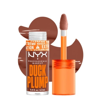 ניקס ליפגלוס ⁦DUCK PLUMP High Pigment Plumping Gloss⁩  בגוון ⁦07 MOCHA ME CRAZY⁩ בתכולת 6.8 מ״ל