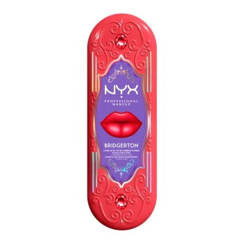ניקס מארז איפור ⁦Bridgerton - 2 Piece Lip Kit - Lip Gloss⁩  + ⁦Lip Liner - 01⁩ בתכולת 2 יחידות
