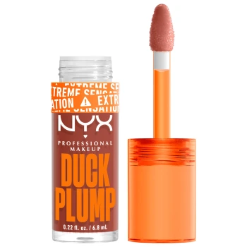 ניקס ⁦DUCK PLUMP⁩  גלוס מנפח שפתיים למראה שפתיים מלאות - ⁦BROWN OF APPLAUSE 05⁩ בתכולת 6.8 מ״ל