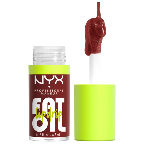 ניקס ⁦FAT OIL LIP DRIP⁩  שמן שפתיים מעניק לחות עד 12 שעות - ⁦14 INSIDE SCOOP⁩ בתכולת 4.8 מ״ל
