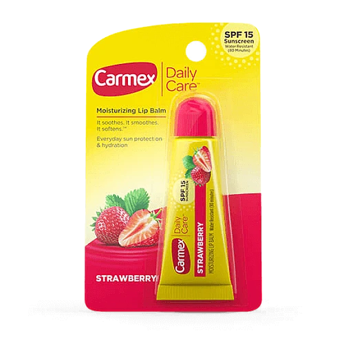 קרמקס שפתון לחות יומי לשפתיים עם הגנה SPF 15 בטעם תות 10 גרם - Carmex