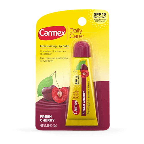 קרמקס שפתון לחות יומי עם הגנה SPF 15 בטעם דובדבן 10 גרם - Carmex