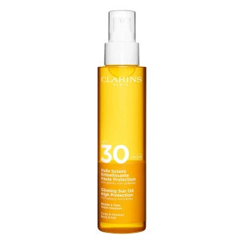 קלרינס שמן הגנה מהשמש לגוף ולשיער ⁦SPF30⁩ 150 מ״ל