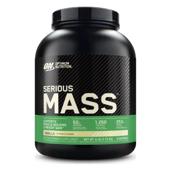 גיינר סיריוס מאס בטעם וניל ⁧2.72 ק״ג⁩ - מבית ⁦Optimum Nutrition⁩