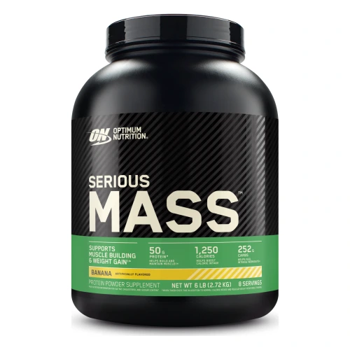 גיינר סיריוס מאס בטעם בננה ⁧2.72 ק״ג⁩ - מבית ⁦Optimum Nutrition⁩