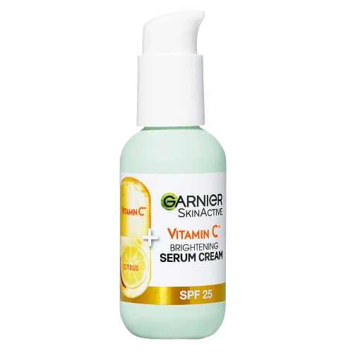 גרנייה סרום קרם לפנים עם ויטמין ⁦C⁩ והגנה ⁦SPF25 50⁩ מ״ל