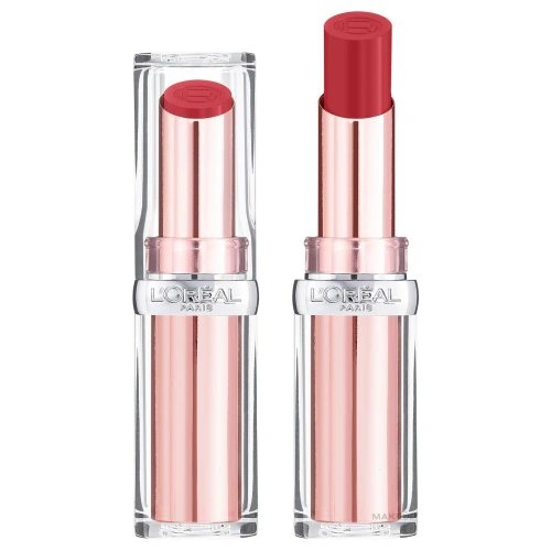 לוריאל פריז שפתון גלואו פרדייז בגוון ⁦Rouge Paradise⁩ בתכולת 3.8 גרם