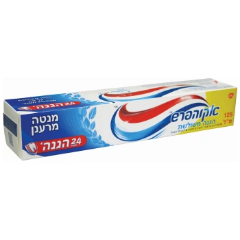 אקווה פרש משחת שיניים מנטה מרענן מבית Aquafresh בנפח 125 מ״ל
