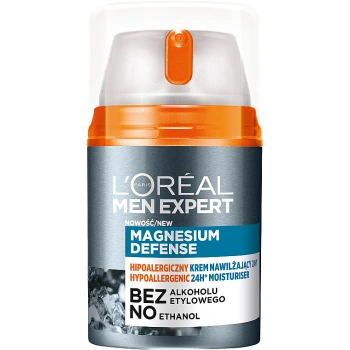 לוריאל מן אקספרט MAGNESIUM DEFENSE קרם לחות היפואלרגני לפנים גבר מבית L'OREAL בנפח 50 מ