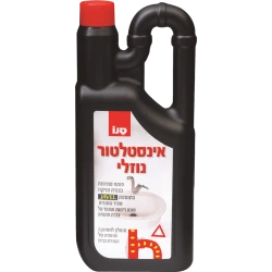 סנו אינסטלטור נוזלי פותח סתימות - 1 ליטר