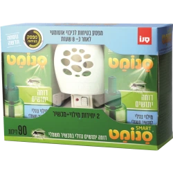 סנומט סמארט דוחה יתושים בעזרת מכשיר חשמלי עם מפסק בטיחות לכיבוי אוטומטי + 2 מילוי