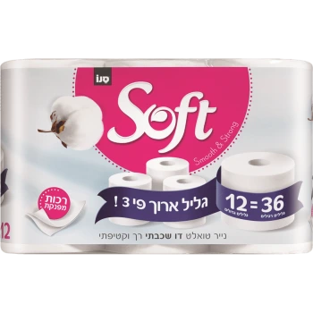 סנו נייר טואלט סופט 36=12 גלילים