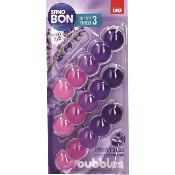 סנובון Bubbles סבון ג'ל לאסלה במארז שלישיה בניחוח לבנדר
