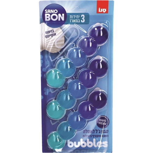 סנובון Bubbles סבון גל לאסלה במארז שלישיה בניחוח אוקיינוס
