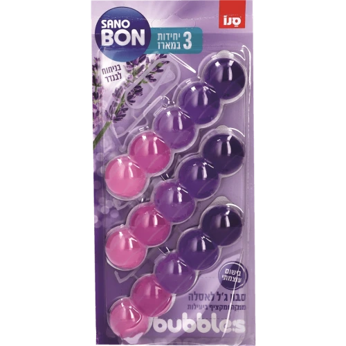 סנובון Bubbles סבון גל לאסלה במארז שלישיה בניחוח לבנדר