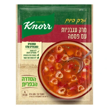 קנור מרק היום עגבניות עם פסטה 105 גרם